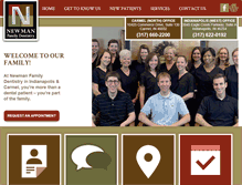 Tablet Screenshot of newmanfamilydentistry.com
